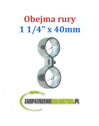 Obejma rury 1 1/4" - 40mm Ósemka