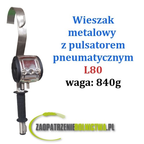 WIESZAK METALOWY Z PULSATOREM PNEUMATYCZNYM L80