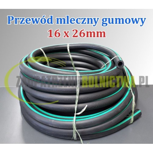 PRZEWÓD MLECZNY gumowy 14x24mm 25m PRZEWÓD MLECZNY gumowy 14x24mm 25m
