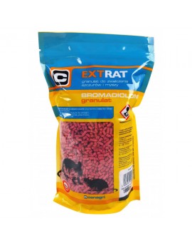 Trutka na myszy i szczury, granulat 1 kg, Extrat, bromadiolon