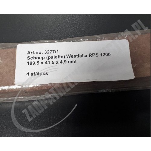 Łopatki do pompy RPS 1200 komplet 4 szt. Łopatki do pompy RPS 1200 komplet 4 szt.
