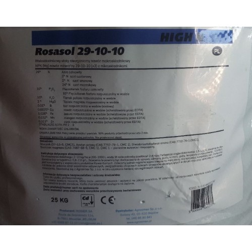 ROSASOL NPK 29-10-10 25kg