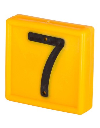 Numer identyfikacyjny do obroży " 7 " 1szt.