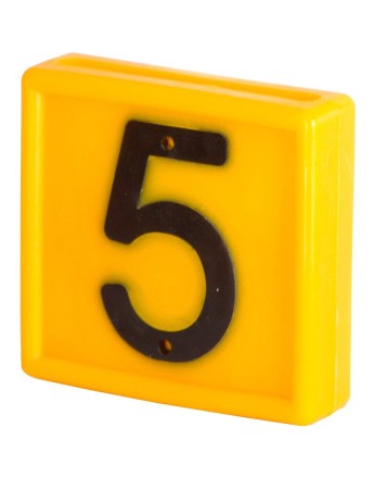 Numer identyfikacyjny do obroży " 5 " 1szt.