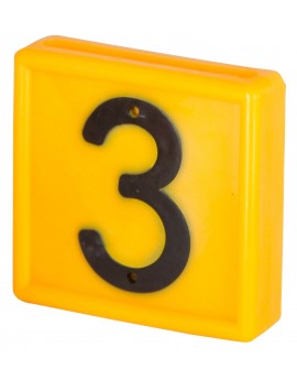 Numer identyfikacyjny do obroży " 3 " 1szt.