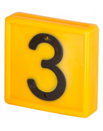 Numer identyfikacyjny do obroży " 3 " 1szt.