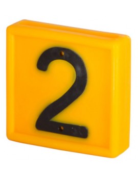 Numer identyfikacyjny do obroży " 2 " 1szt.